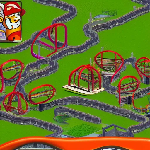Image similar to original roller coaster tycoon mod makes all people into ducks
