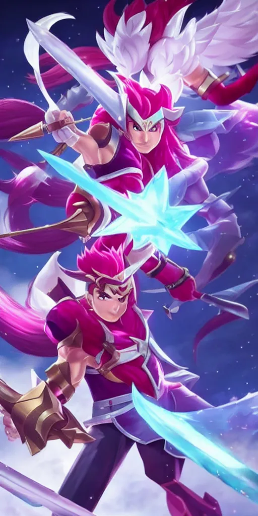 Prompt: Star guardian darius from league of legends, 4k, #trending