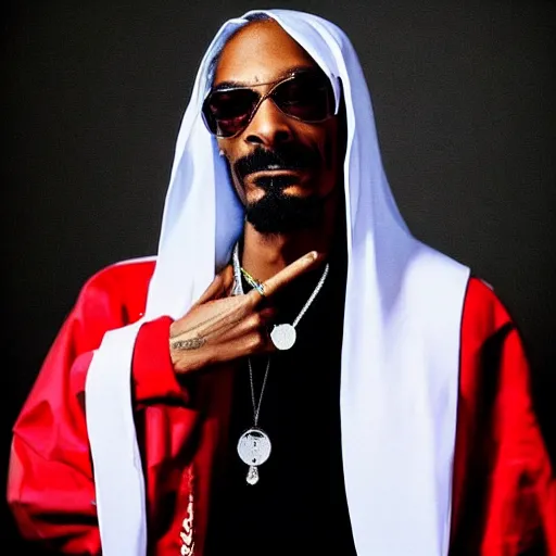 Image similar to snoop dogg as a prophet mohammed, perfect faces, instagram photo shoot