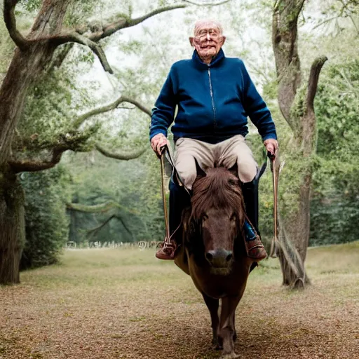 Image similar to portrait of an elderly man riding a fantastical creature, canon eos r 3, f / 1. 4, iso 2 0 0, 1 / 1 6 0 s, 8 k, raw, unedited, symmetrical balance, wide angle