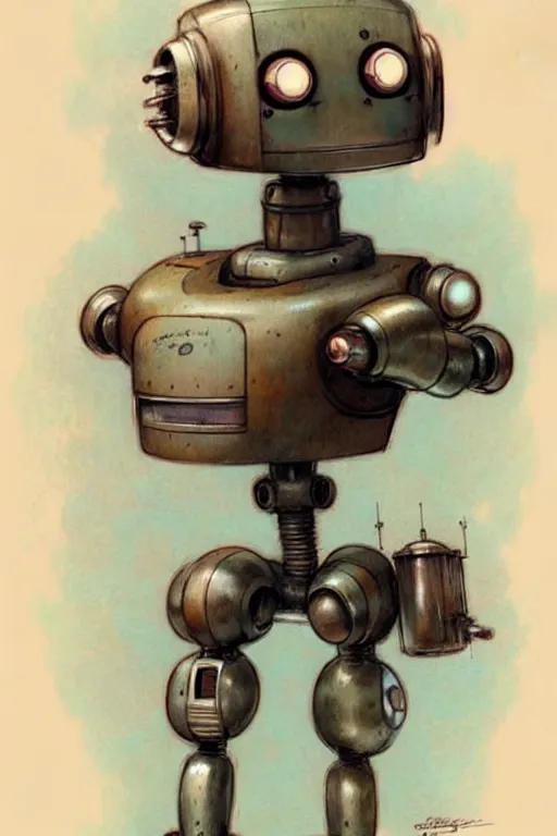 Image similar to ( ( ( ( ( 1 9 5 0 s robot. muted colors. ) ) ) ) ) by jean - baptiste monge!!!!!!!!!!!!!!!!!!!!!!!!!!!!!!