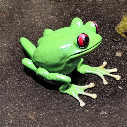 Prompt: A large frog