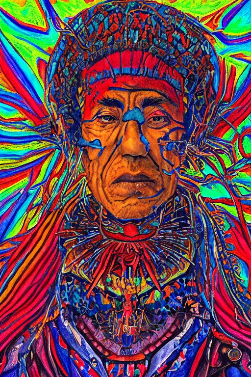 Image similar to councillor rise tragopan, painted by ilene meyer and james allen, trending on artstation, psychedelic lighting microscopic view final, epic fantasy, stuckism, colored pencil art, grunderzeit