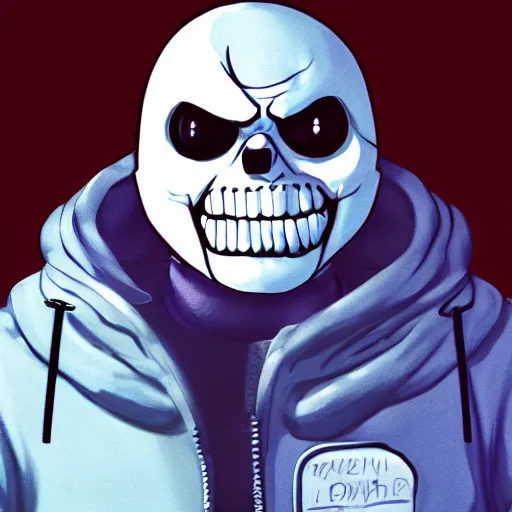 Prompt: detailed illustration of sans undertale by eldar akmanaev, trending on artstation, quality, dramatic lighting, 8 k, hyperrealism, cinematic shading