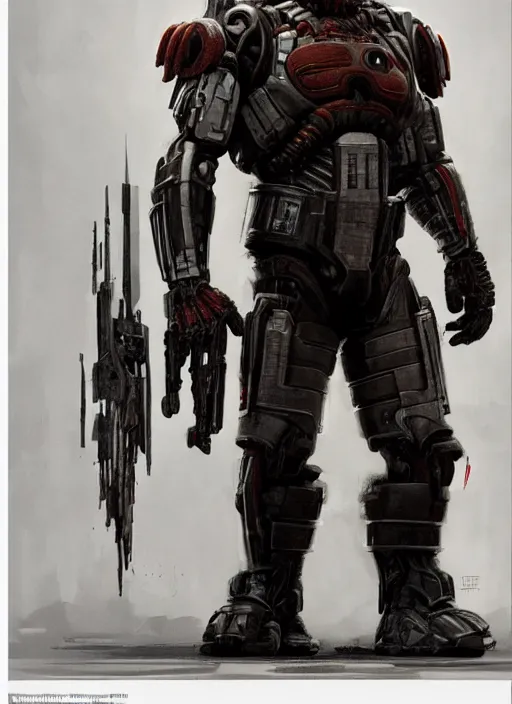 Image similar to danny trejo as victor stone, full body concept, cyborg, borg, strogg, face of a man, terminator, flesh, quake strogg, doom demon, wolfenstein, monstrous, powerful, symmetry, symmetrical, concept art by ruan jia and greg rutkowski