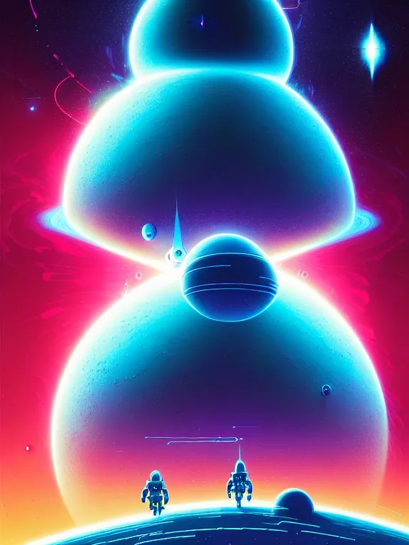 Prompt: robotic expedition of star birth by christopher balaskas and anton fadeev and dan mumford and beeple and norman rockwell, asymmetrical!!, asymmetry!!, hyperrealistic, high contrast, intricate details, ultra detailed, space, nebula, sharp focus, astronomy, science, crisp edges, sharp edges, hdr, mist, reflections