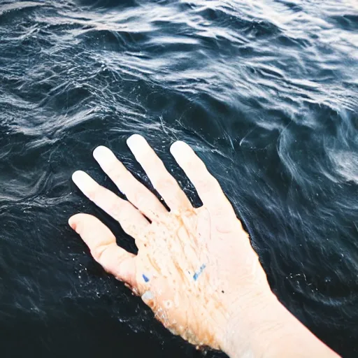 Image similar to desperate hand emerging from the water