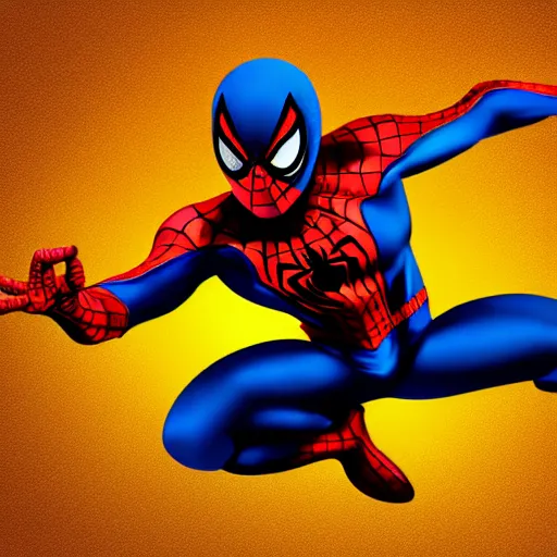 Prompt: spiderman with bunny ears, digital art, high definition