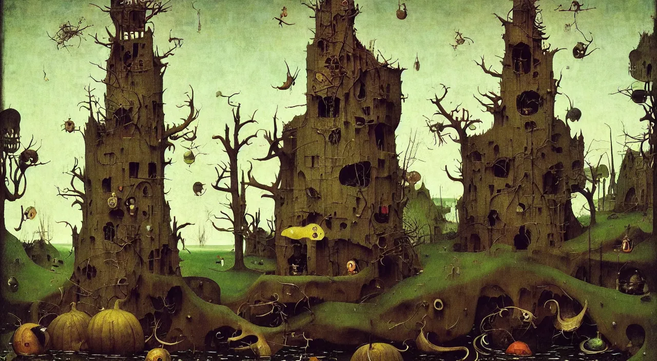 Image similar to single flooded simple!! skull gourd tower anatomy, very coherent and colorful high contrast masterpiece by norman rockwell franz sedlacek hieronymus bosch dean ellis simon stalenhag rene magritte gediminas pranckevicius, dark shadows, sunny day, hard lighting