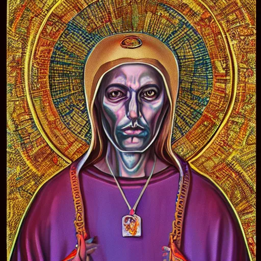 Image similar to saint of lsd webcore, oil painting, ultradetailed, artstation, ultradetailed, digital painting, ultradetailed