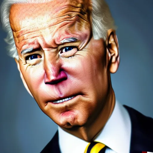 Image similar to Joe Biden as a skin walker