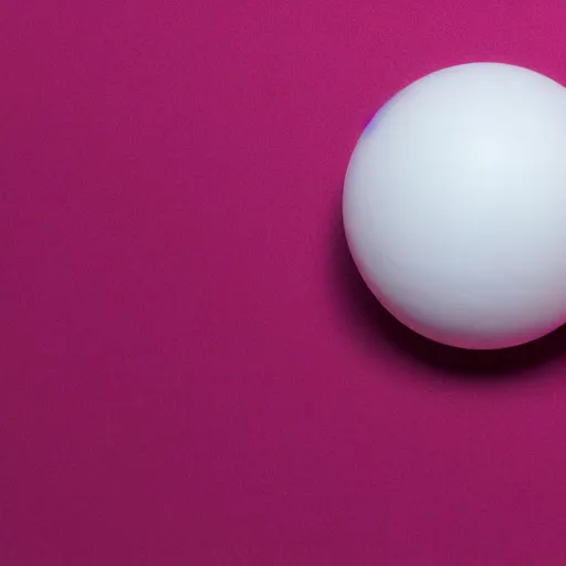 Prompt: white ball with pink shadow, dissiociative visual, elegant, 8K