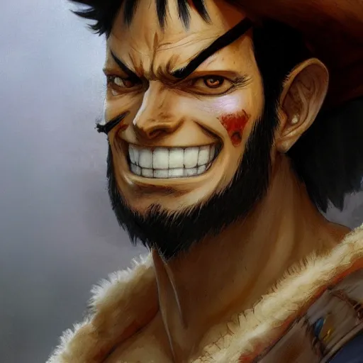 Image similar to luffy from one piece as a realistic fantasy d & d character, close - up portrait art by donato giancola and greg rutkowski, realistic face, digital art, trending on artstation