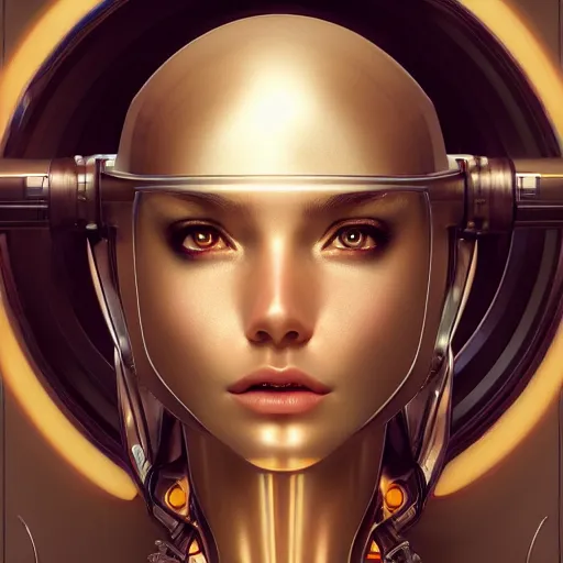 Prompt: Perfectly-centered portrait of a robot, highly detailed, professional digital painting, Unreal Engine 5, Photorealism, HD quality, 8k resolution, cinema 4d, 3D, cinematic, professional photography, art by artgerm and greg rutkowski and alphonse mucha and loish and WLOP