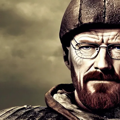 Image similar to Walter White in Vikings4K quality super realistic