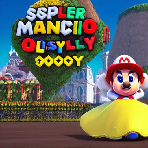 Image similar to an in-game screenshot of Adele in Super Mario Odyssey