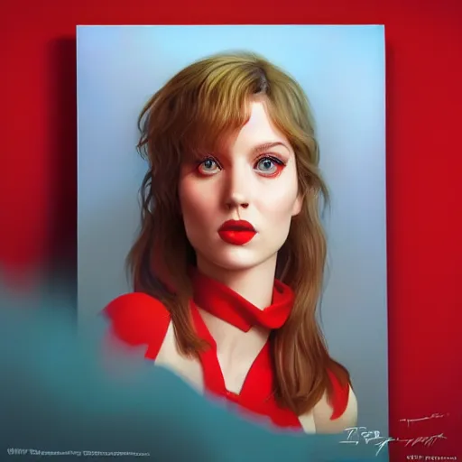 Image similar to red stewart portrait, Pixar style, by Tristan Eaton Stanley Artgerm and Tom Bagshaw.