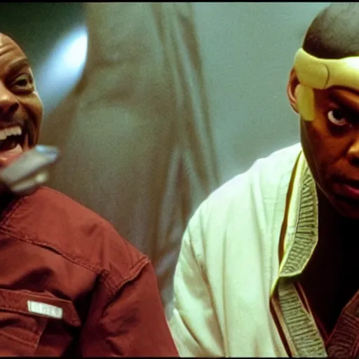 Prompt: movie still of Michael Winslow starring as Balrog in the 2026 live action street fighter movie