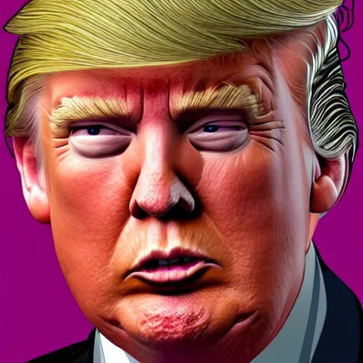 Prompt: Donald Trump accurate anatomy, accurate hands, highly detailed, digital art, portrait,
