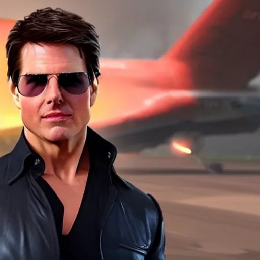 Image similar to Tom Cruise in Fortnite