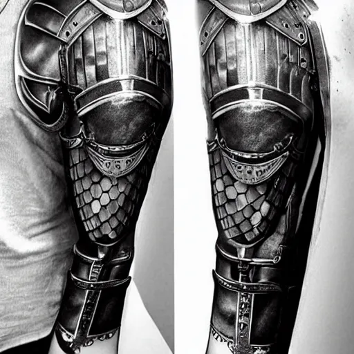 Celtic Battle Armor Tattoo  LuckyFish Inc and Tattoo Santa Barbara
