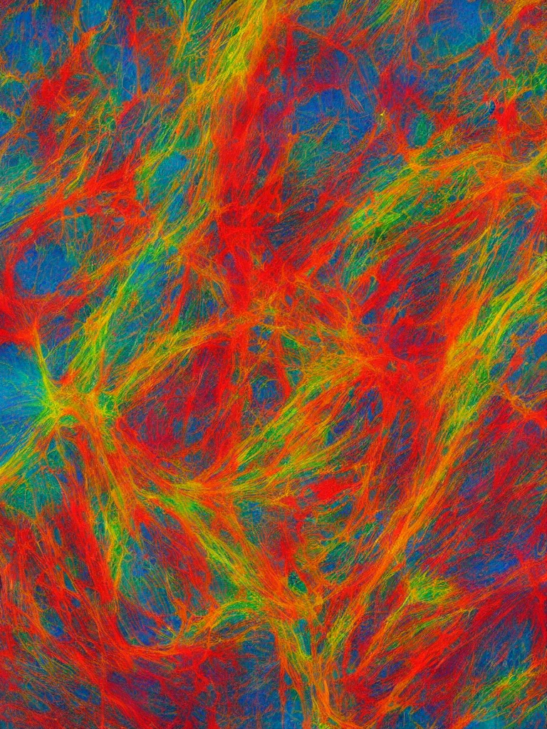Prompt: abstract painting of quantum fluctuations in human consciousness