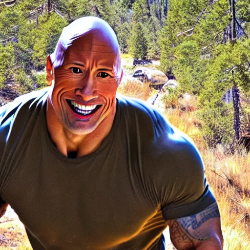 Image similar to dwayne the rock johnson trail cam