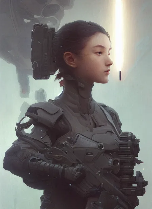 Image similar to girl wearing tactical gear, intricate lights, bio luminescent, plasma, by ruan jia and artgerm and range murata and wlop and ross tran and william - adolphe bouguereau and beeple. key art. fantasy illustration. award winning, artstation, intricate details, realistic, hyperdetailed, 8 k resolution.