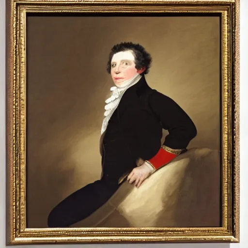 Prompt: a painting of tom holland by gilbert stuart