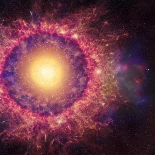 Prompt: a cosmic explosion of a distant star cosmos hyperrealism 8k