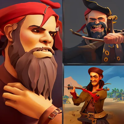 Image similar to painting jack the pirate on sea of thieves game avatar hero smooth face median photoshop filter cutout vector behance hd by jesper ejsing, by rhads, makoto shinkai and lois van baarle, ilya kuvshinov, rossdraws, illustration, art by ilya kuvshinov and gustav klimt