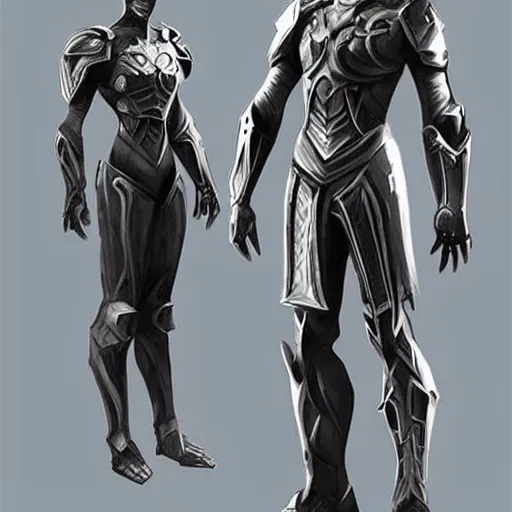Prompt: infinity blade concept art, armor