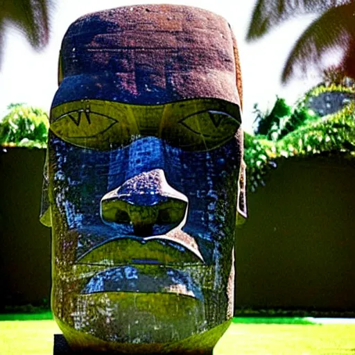 Image similar to Easter island head statue of Shaquille O'Neal