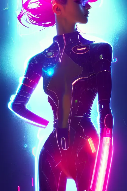 Prompt: portrait futuristic superpower Girl with thunder and fire sparkles and lazer, n future cyberpunk tokyo rooftop , ssci-fi, fantasy, intricate, very very beautiful, elegant, human anatomy, human structure, neon light, highly detailed, digital painting, artstation, concept art, smooth, sharp focus, illustration, art by tian zi and WLOP and alphonse mucha