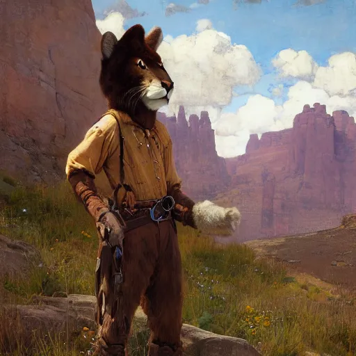 wild west portrait of furry anthro anthropomorphic | Stable Diffusion ...