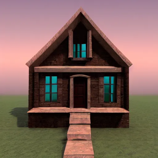 Prompt: A house, rendered in the flame engine