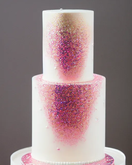 Image similar to elegant quartz raspberry wedding cake dripping fondant, stylized, sparkling, glitter, gilding, ornate, sylvain sarrailh, joongwon jeong