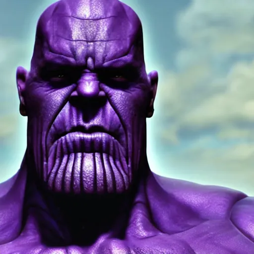 Image similar to Thanos in Morpheus 4K quality super realistic