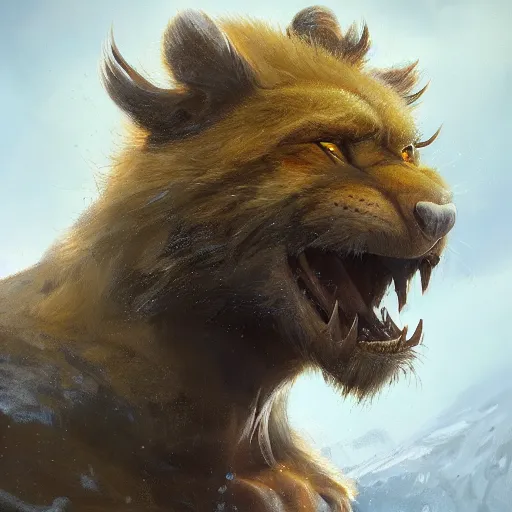 Image similar to a detailed portrait of a sabretooth, by justin gerard and greg rutkowski, digital art, realistic painting, dnd, character design, trending on artstation