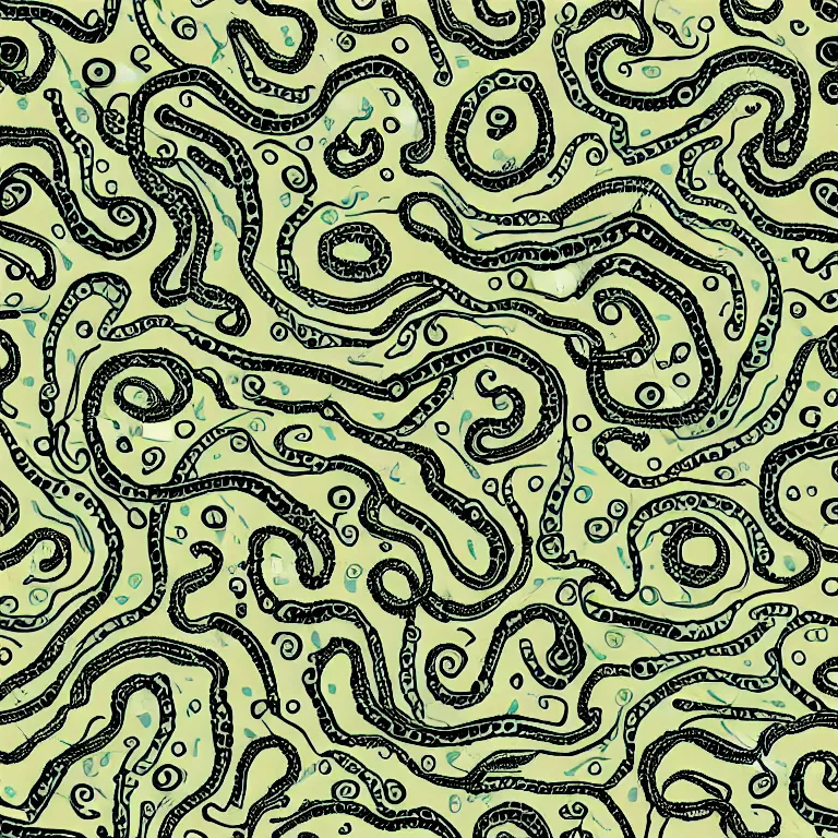 Prompt: lovecraftian seamless pattern by beksisnki, realphoto,