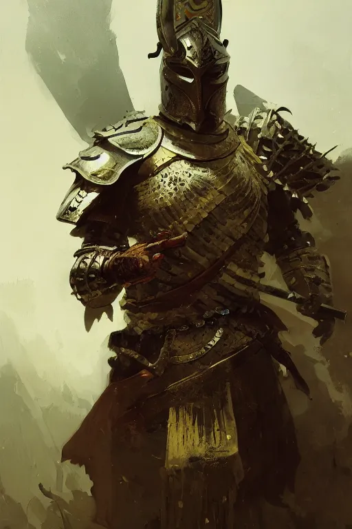 Image similar to , legendary warrior, heroic fighter, decorative ornaments, battle armor, by carl spitzweg, ismail inceoglu, vdragan bibin, hans thoma, greg rutkowski, alexandros pyromallis, perfect face, sharply focused, sharply detailed, center, realistic shading