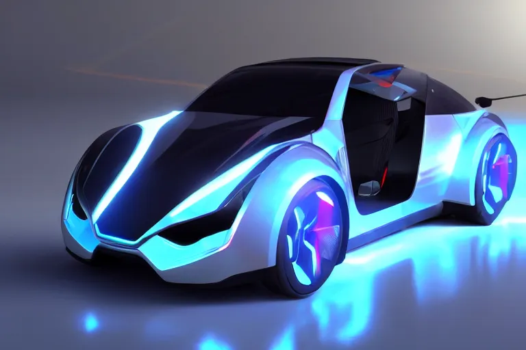Image similar to cyberpunk tesla cybertruck concept inspired sports car, futuristic look, highly detailed body, very expensive, photorealistic camera shot, bright studio setting, studio lighting, crisp quality and light reflections, unreal engine 5 quality render