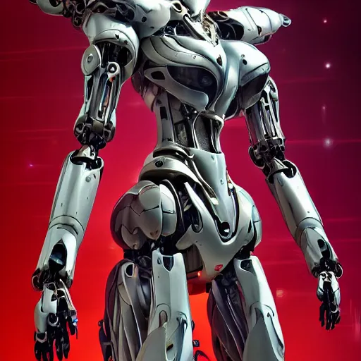 Prompt: a highly detailed close-up, of an awe-inspiring beautiful majestic anthropomorphic humanoid robotic mecha female dragon, with smooth and streamlined armor, standing and posing elegantly, well detailed high quality head with LED eyes, sharp and dangerous sleek design, two arms, two legs, long tail, digital art, artstation, DeviantArt, FurAffinity, professional, sunset lighting