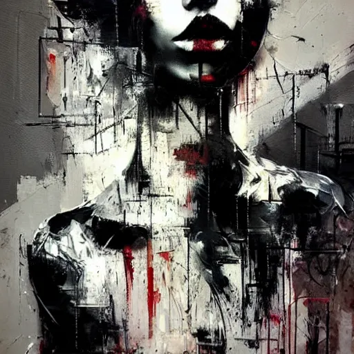 Image similar to abstract painting by russ mills