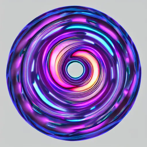 Prompt: a computer generated image of a spiral design, a raytraced image by elizabeth murray, behance, generative art, fractalism, biomorphic, zbrush