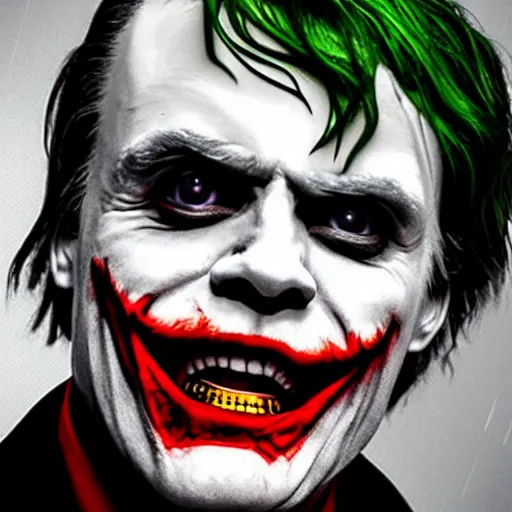 Image similar to Mark Hamill cosplaying as The Joker, photorealistic, highly detailed, professional photo, studio lighting, 4K HD