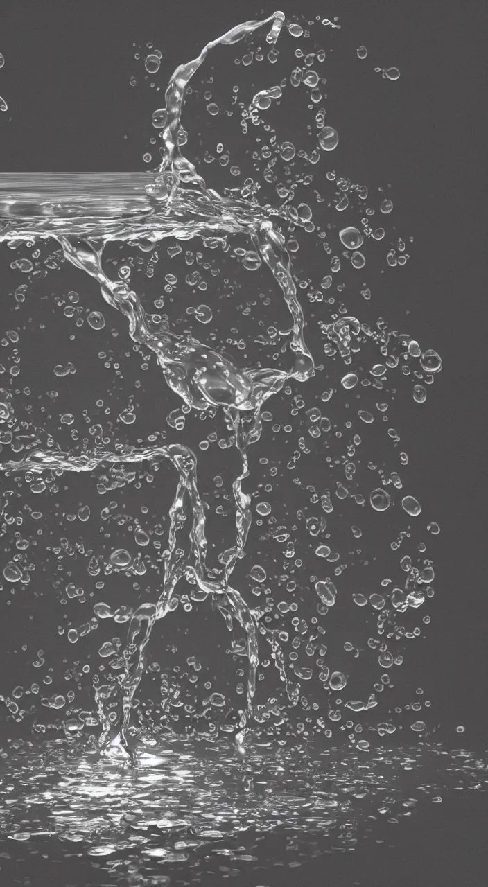 Prompt: a stream of water entering a machine made from organs and producing a coin in the style of an instruction manual, octane, 8k