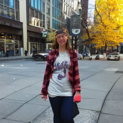 Image similar to typical Portland Oregon girl in the city