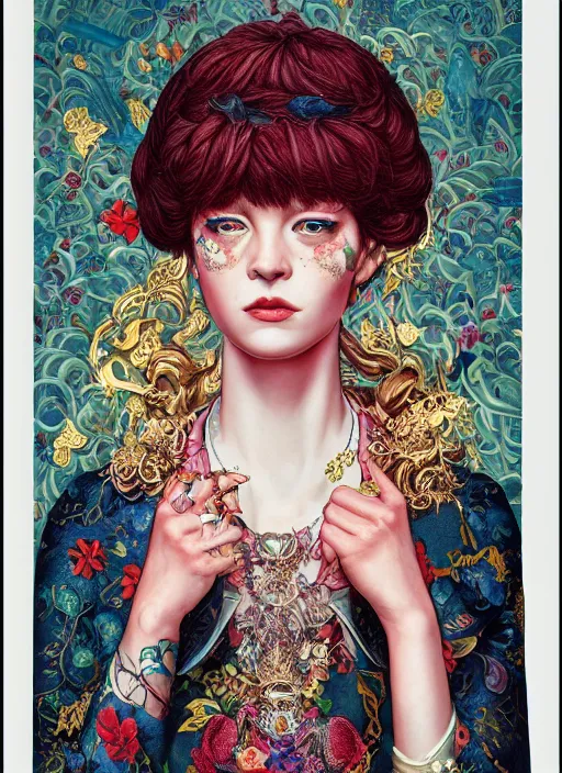 Image similar to fashion portrait :: by Martine Johanna and Chie Yoshii and Casey Weldon :: ornate, dynamic, particulate, rich colors, intricate, harper's bazaar, elegant, highly detailed, centered, artstation, smooth, sharp focus, octane render, 3d