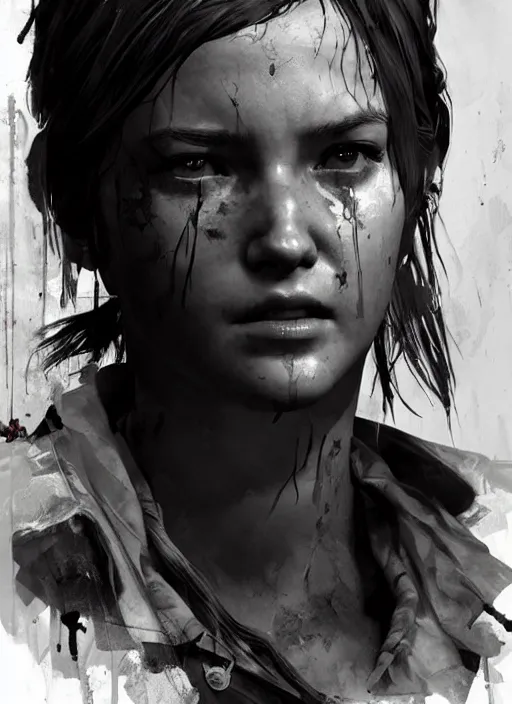 full figure elle from last of us, hyperrealistic, by | Stable Diffusion ...